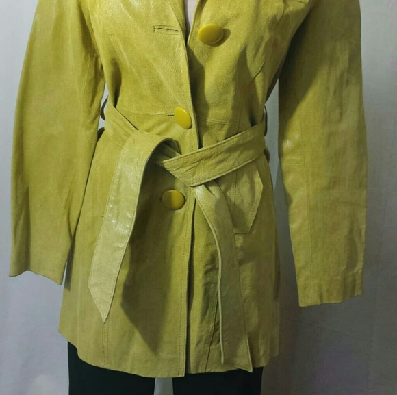 Kenar Micro-Leather Scales Coat-Size 4 - Picture 2 of 8